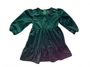 NEW EMMA JEAN kids' kingsley long sleeve dress in emerald